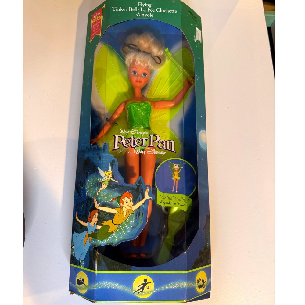 Vintage 1993 Tinkerbell Peter Pan Doll‎ Mattel Euro Disney NIB New Old Stock